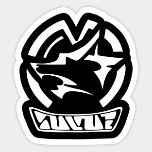 wolf silver Sticker